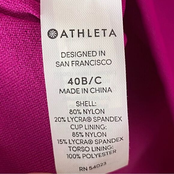 Athleta | Pink Bra Cup Halter Tankini Top Size 40 B/C - Picture 4 of 6